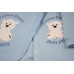 Personalised Baby Boys Bear Gift Set Sleepsuit & Bib